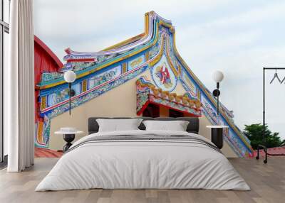 gable roof Chinese style Wall mural