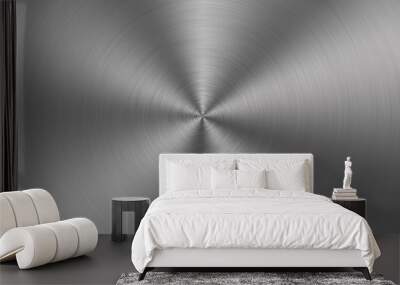 Circular brushed metal texture  Wall mural