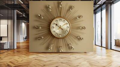 clock on a wall Wall mural