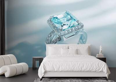 diamond ring with diamonds Wall mural