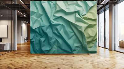 Green Paper Texture Background Wall mural