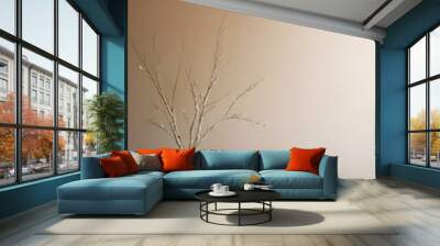 Modern and minimalist interior design Wall mural