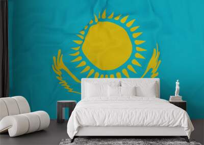 Flag of Kazakhstan Wall mural