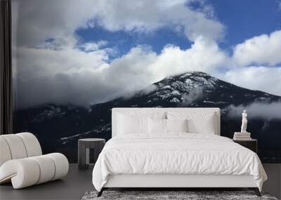 Clouds Over Mountains (Road to Whistler Canada) 2 Wall mural