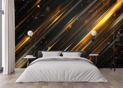 A black and gold background Wall mural