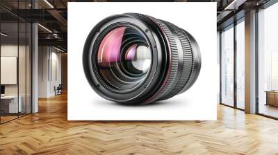 Camera lens isolated on a white background. 3d render image. Wall mural