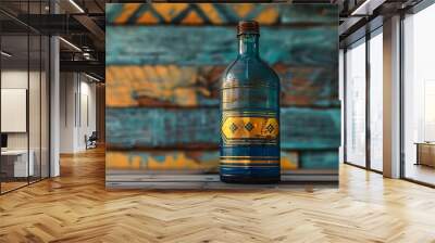 Perfume Bottle Mock Up . Two Bottles. 3D Illustration Wall mural