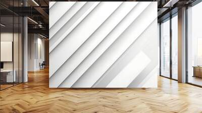 white background with diagonal lines Wall mural