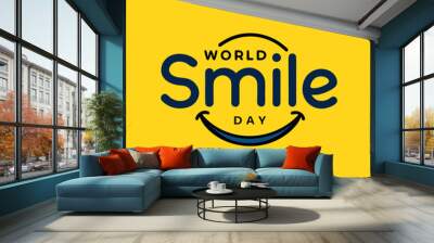 World smile day event celebration background (5) Wall mural