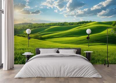 Manicured Green Pastures Wall mural