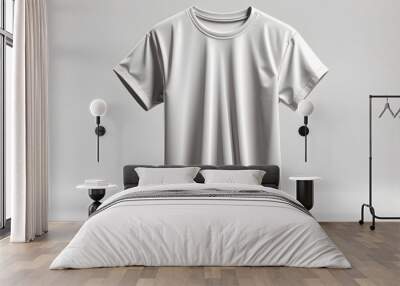 Modern t-shirt isolated on white Wall mural