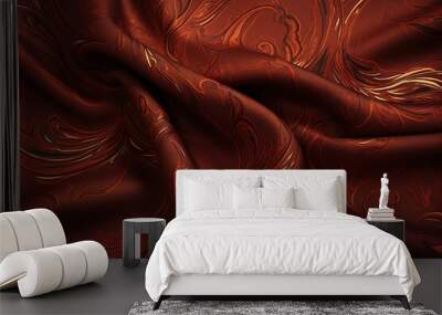 Abstract fabric texture, Satin cloth background Wall mural