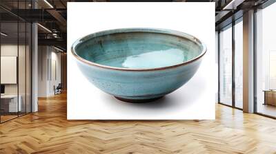 Ceramic bowl isolated on white background Wall mural