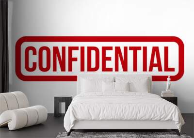 Confidential Rubber Stamp Vector Illustration Wall mural