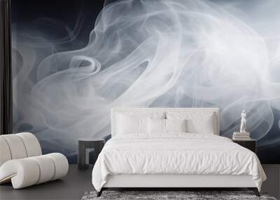 Smoke on a black background Wall mural