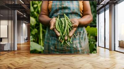 beans in a basket ,generative ai Wall mural