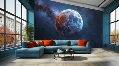 space galaxy concept , planet in space background , space for text  Wall mural