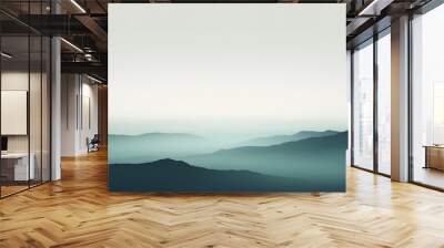 A simple gradient transitioning from a light to dark shade, creating a calm and soothing backdrop Wall mural