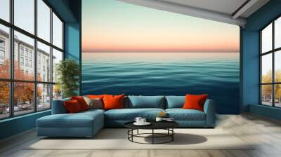 A simple gradient transitioning from a light to dark shade, creating a calm and soothing backdrop Wall mural