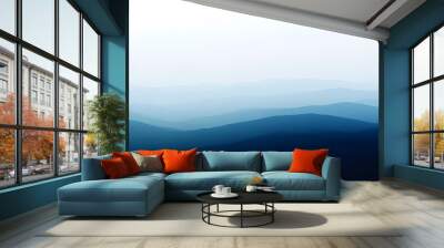 A simple gradient transitioning from a light to dark shade, creating a calm and soothing backdrop Wall mural