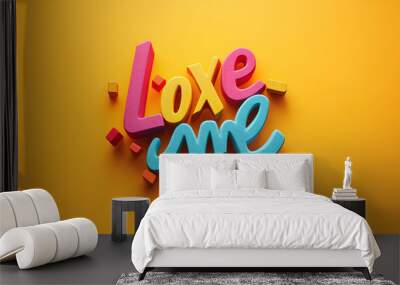 Feature typography quotes in bold, stylish fonts with a clean background for an inspiring and motivational design Wall mural