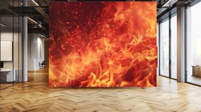 fire background Wall mural