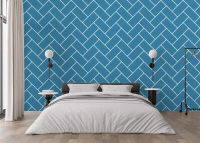 Subway Tile Seamless Pattern - Herringbone subway tile pattern design Wall mural