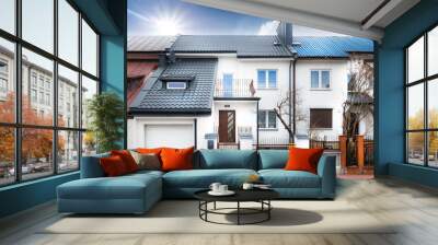 residential, housing, community, suburban, duplex Wall mural