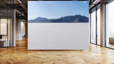 Beautiful view of the Bonneville Salt Flats in Utah Wall mural