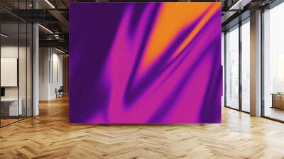 Gradient abstract retro 80s color background. Noise grain dusty texture effect Wall mural