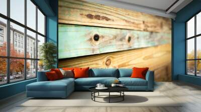 Stack Of 6x6 Lumber In Maine Wall mural