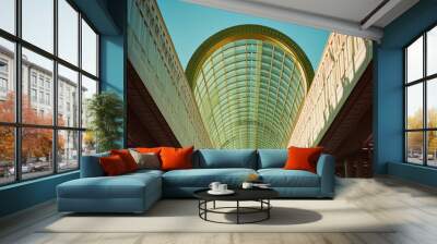 Imaginable architecture of glass vault Wall mural