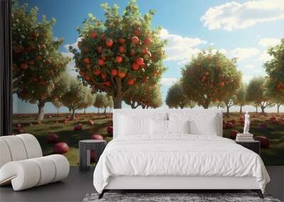 fruitful apple tree fantasy Wall mural