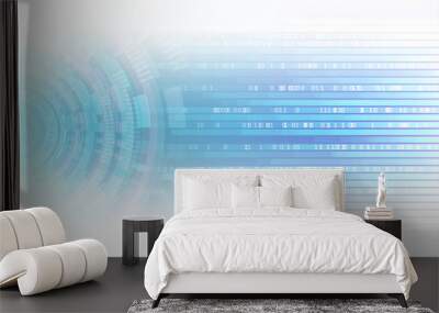 Abstract hi tech technology background Wall mural