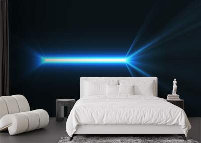 Neon line laser. Graphic concept for your design Wall mural