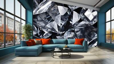 Amethyst black diamond texture background Wall mural