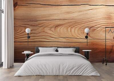 Old rustic flat wood texture for product presentations Wall mural