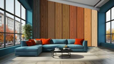 This seamless pattern with the image of a wood pattern, can be propagated in the unrestricted area, as well as used for template, background, surface image, a symbol of ecology and design elements. Wall mural