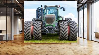 Front of big tractor. Wall mural