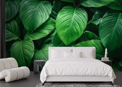 green abstract nature background Wall mural