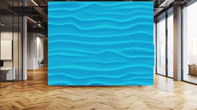 Abstract Design Background of Blue Waves Wall mural