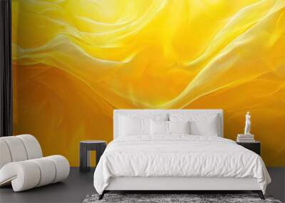 waving yellow fabric wallpaper Wall mural