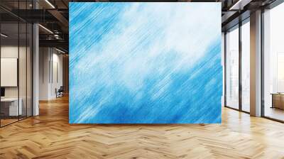 Natural blue pencil texture background, offering a soft, hand-drawn effect. Ideal for creating banners and artistic designs with a subtle fashion feel Wall mural