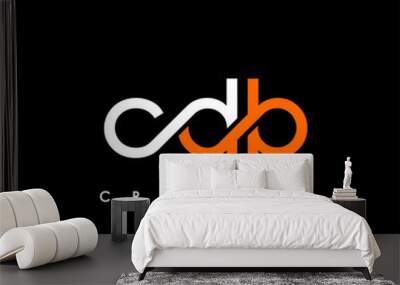 CDB Letter Initial Logo Design Template Vector Illustration Wall mural