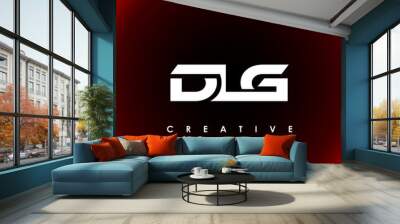 DLG Letter Initial Logo Design Template Vector Illustration Wall mural