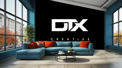 DTX Letter Initial Logo Design Template Vector Illustration Wall mural