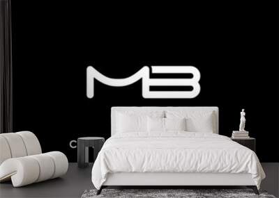 MB Letter Logo Design Template Vector
 Wall mural