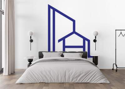 PA Initial Logo Design Vector Wall mural