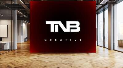 TNB Letter Initial Logo Design Template Vector Illustration Wall mural