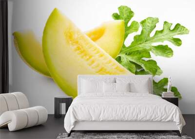 Cantaloupe melon slices Wall mural